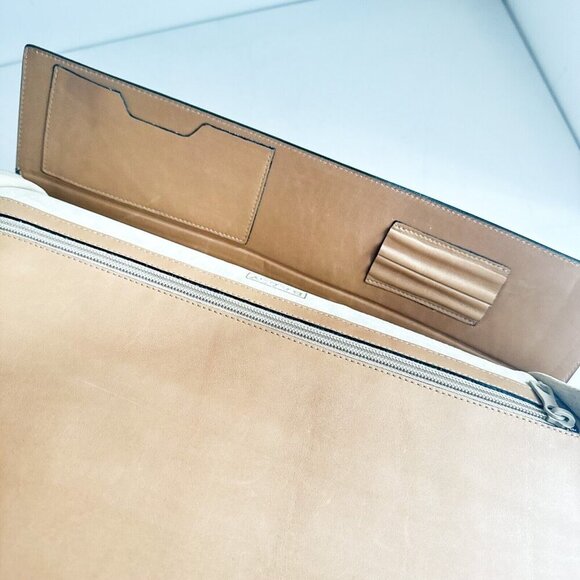 Vintage Bally Light Beige Monogram Office Document Case - Picture 13 of 14